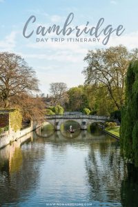 Cambridge Day Trip Itinerary | Cambridge is one of the best day trips you can take from London, England. This insider's guide includes everything you need to know to plan an amazing day in this historic university town. Go punting along the college backs, explore beautiful college grounds, and attend evensong in King's College Chapel.