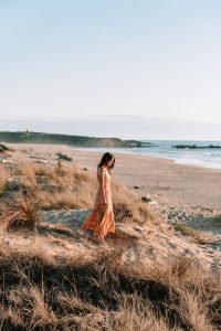 Maxi dress from Toad & Co, a sustainable outdoor clothing brand