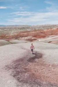 walking on the bentonite clay hills