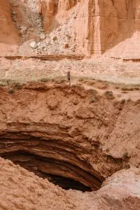 Gypsum Sinkhole along the Cathedral Valley Loop Drive