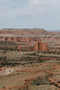 Monoliths in Upper Cathedral Valley