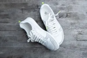 Groundies Barefoot Shoes, a classic white tennis shoe