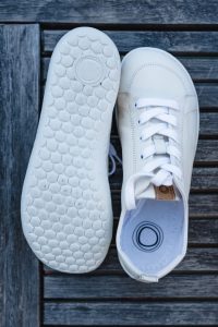Muki Shoes white leather barefoot shoes