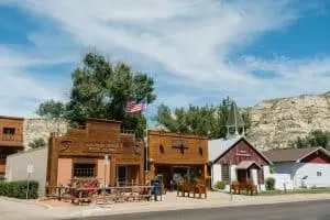 Cute town of Medora, North Dakota
