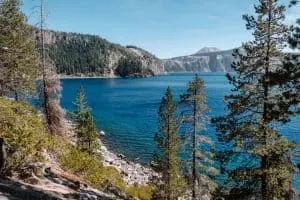 View of Crater Lake from the Cleetwood Cove Trail