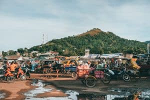 The market in Coron, Philippines