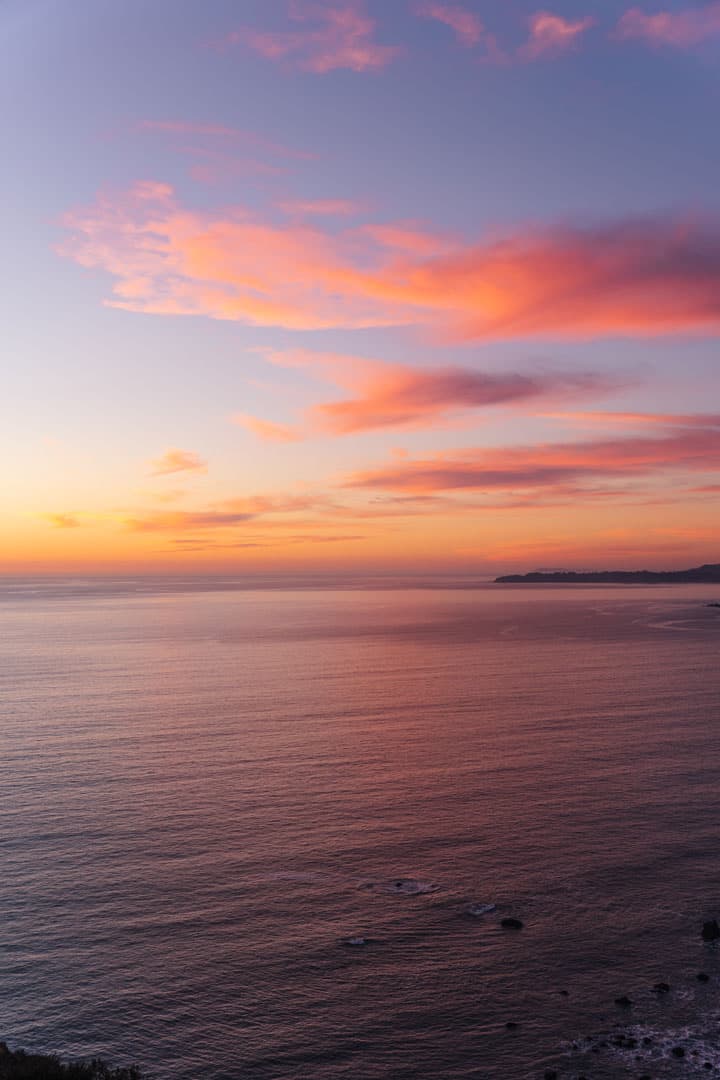 Sunset in Marin County, California