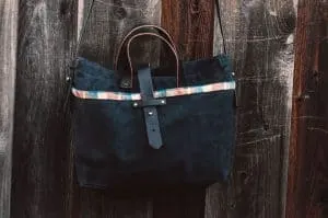 Peg and Awl Bags, Waxed Canvas Tote Bag