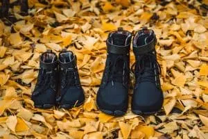 Wildling high top barefoot winter shoes for adults and kids