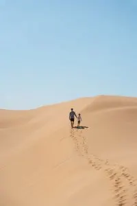Hiking in the Oceano Dunes in Pismo Beach