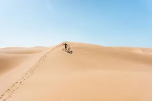 Climbing the hills of the Oceano sand dunes