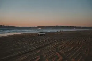 Driving on Pismo Beach