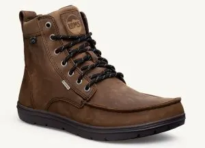 Lems Boulder Boots are Minimalist Hiking Boots with Zero Drop sole and Wide toe box