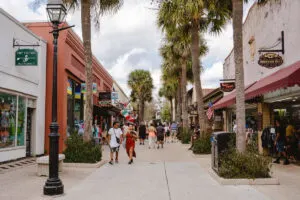 Saint George Street in St Augustine Florida