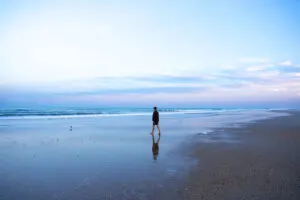 Sunset at St Augustine Beach in Florida