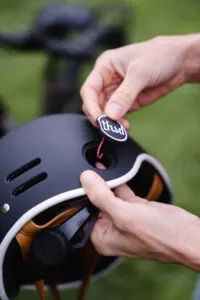 Anti-theft feature on the Thousand Bike Helments