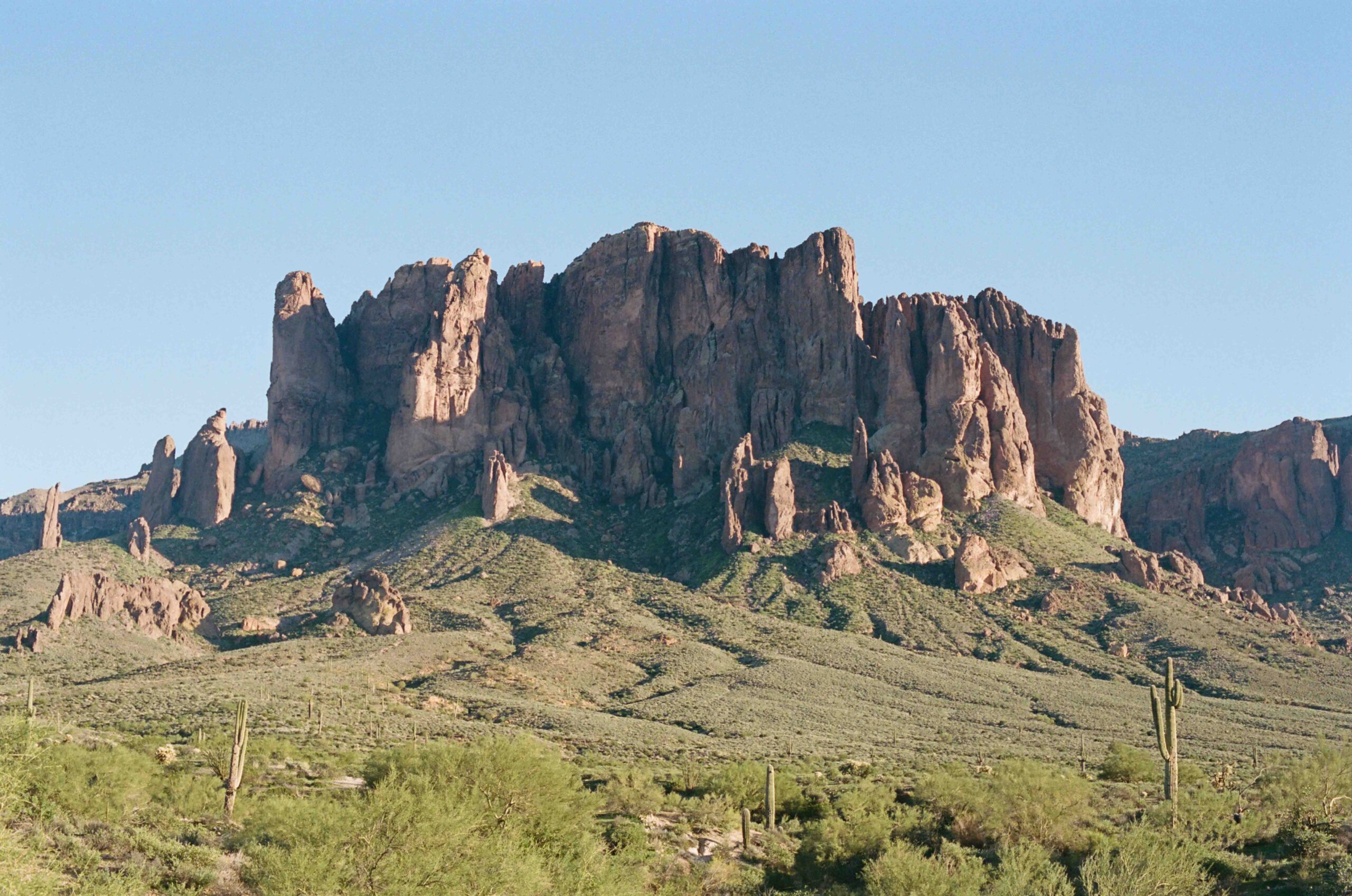 Hiking at Treasure Loop Trail at Lost Dutchman State Park